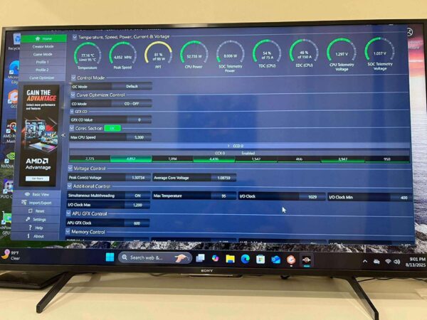 Gaming pc Ryzen 7 7700, rtx 4060, b850 gaming X WiFi6e, 32 gb ram, 1tb m.2