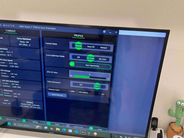 Gaming pc Ryzen 7 7700, rtx 4060, b850 gaming X WiFi6e, 32 gb ram, 1tb m.2