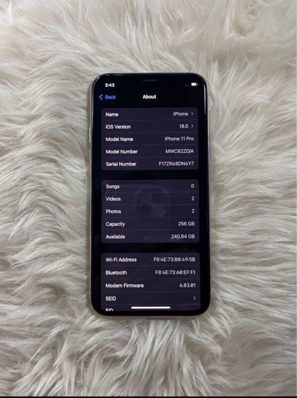 iPhone 11 PRO 256GB WHITE